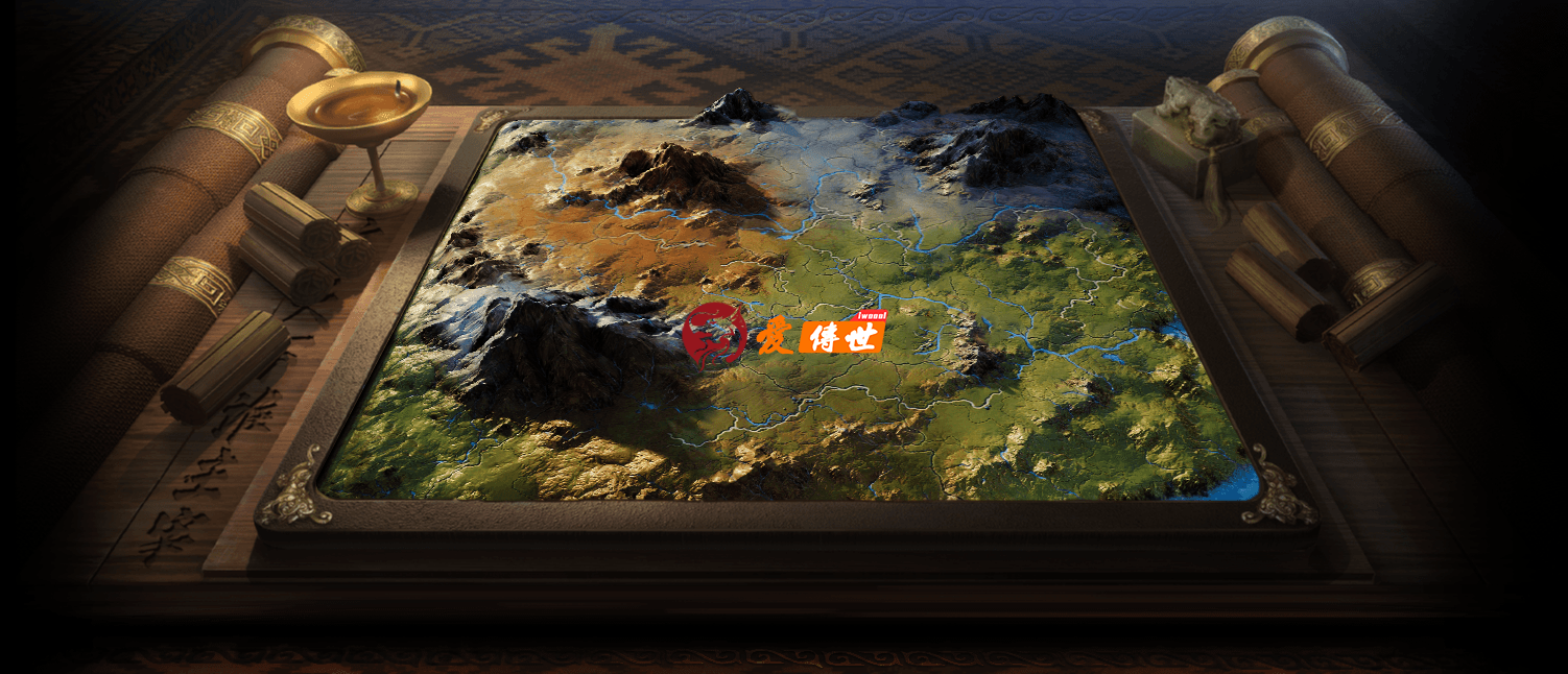 一组立体地图素材