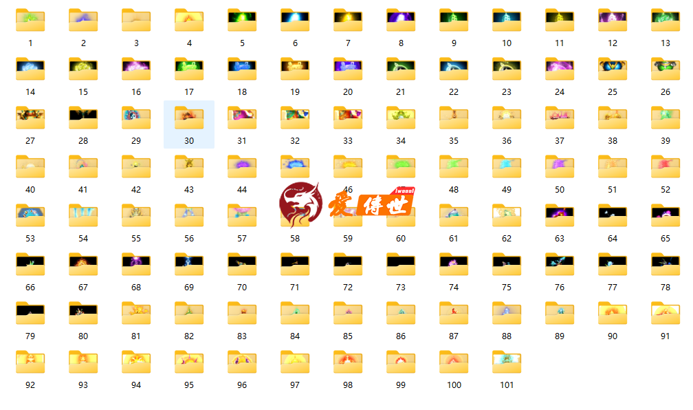 100款法宝素材 png序列帧带偏移文件