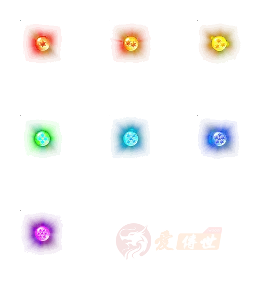星星特效动态素材1星珠—7星珠-爱传世