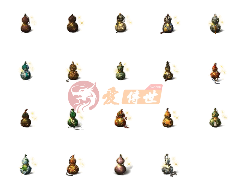 大小2套19组葫芦特效素材-爱传世